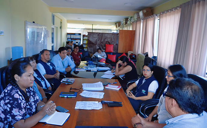 foto de la reunión del avance del proyecto de la Casa Materna Infantil