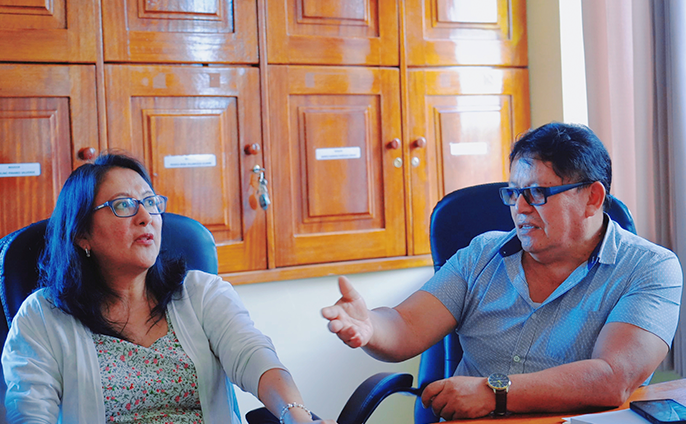 foto de la reunión del avance del proyecto de la Casa Materna Infantil