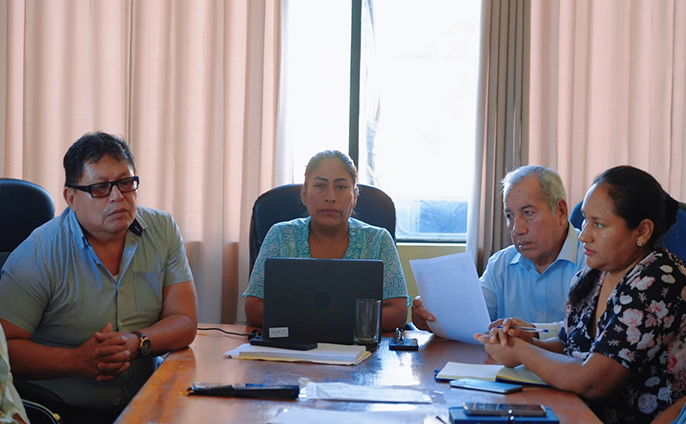 foto de la reunión del avance del proyecto de la Casa Materna Infantil