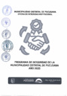 Vista preliminar de documento Programa de Integridad de la Municipalidad Distrital de Pucusana año 2025