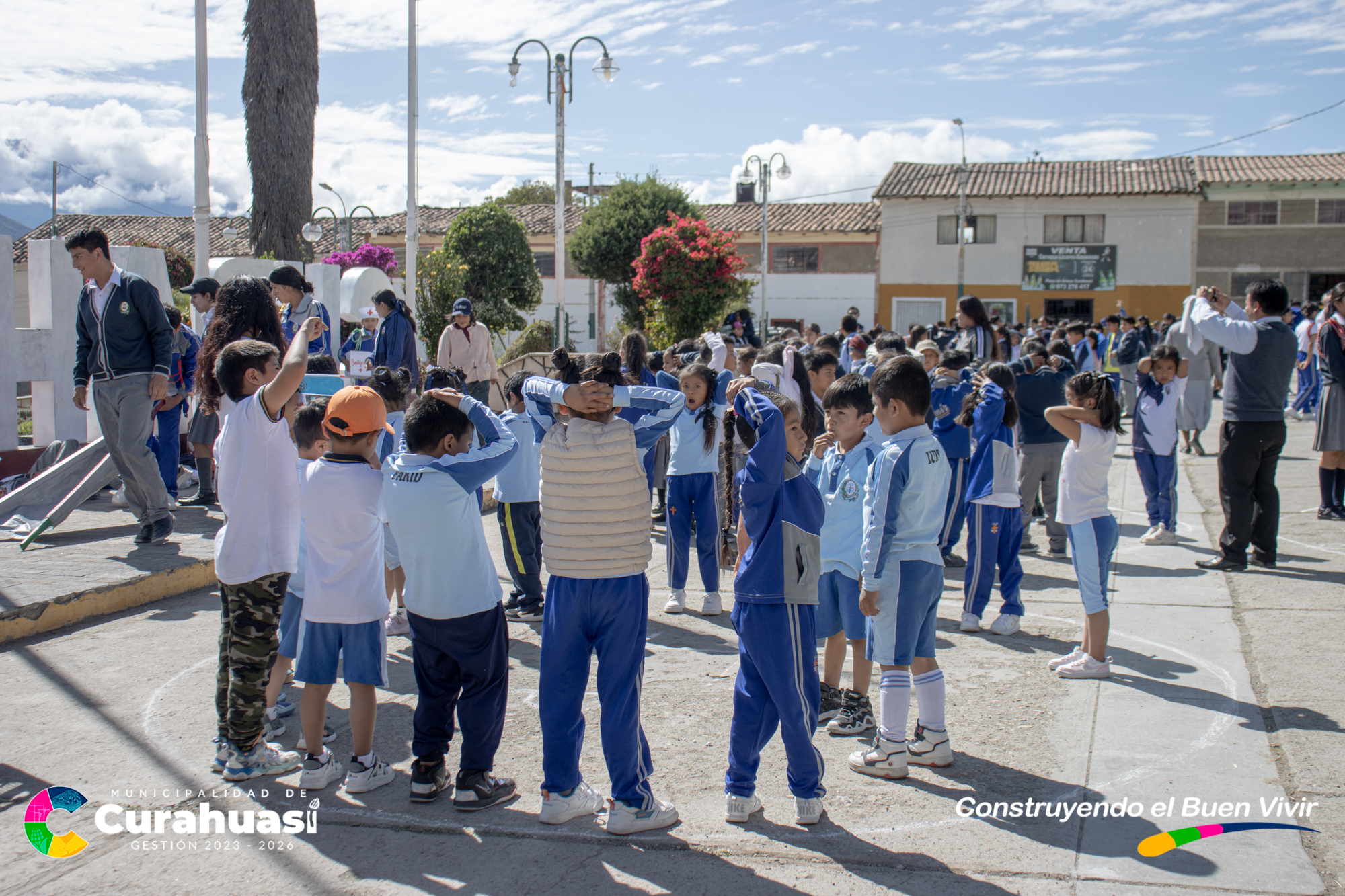 Distrito de Curahuasi Participa de Manera Activa en el Simulacro de Sismo y Peligros Asociados