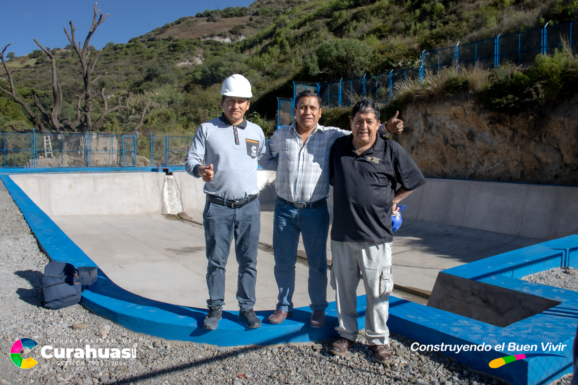 Alcalde de Curahuasi Realiza Supervisiรณn de la Obra de Mejoramiento de Agua Riego en la comunidad de la Uniรณn