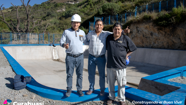 Alcalde de Curahuasi Realiza Supervisión de la Obra de Mejoramiento de Agua Riego en la comunidad de la Unión 