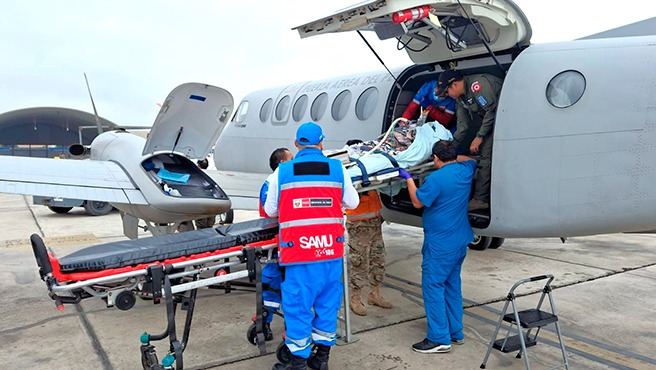 En lo que va del año, el Minsa realizó el traslado aeromédico de 60 pacientes, dentro de ellos 44 niños y recién nacidos de todo el país