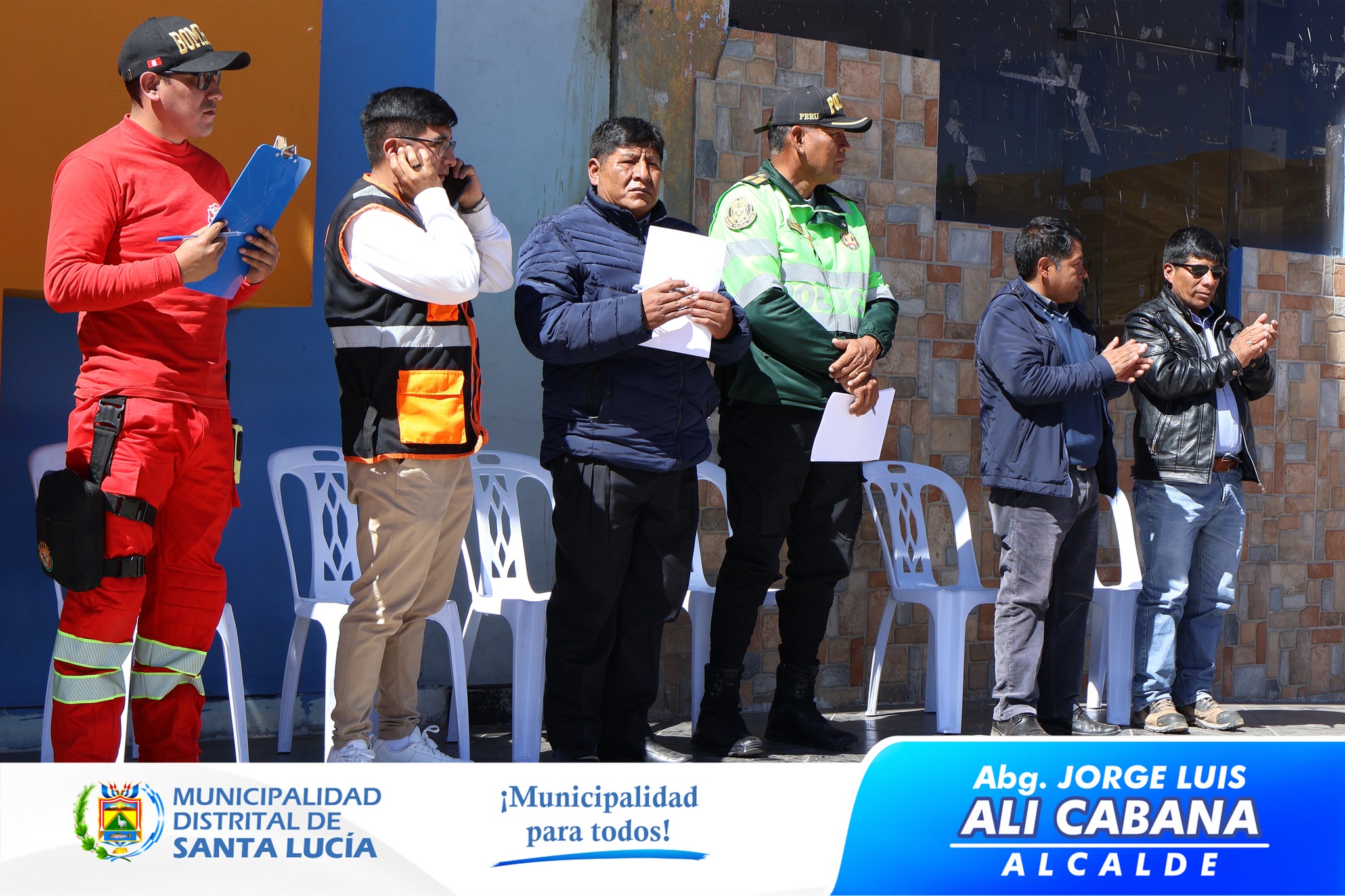 Desfile de Concientizacion por el Simulacro Multipeligro Santa Lucia