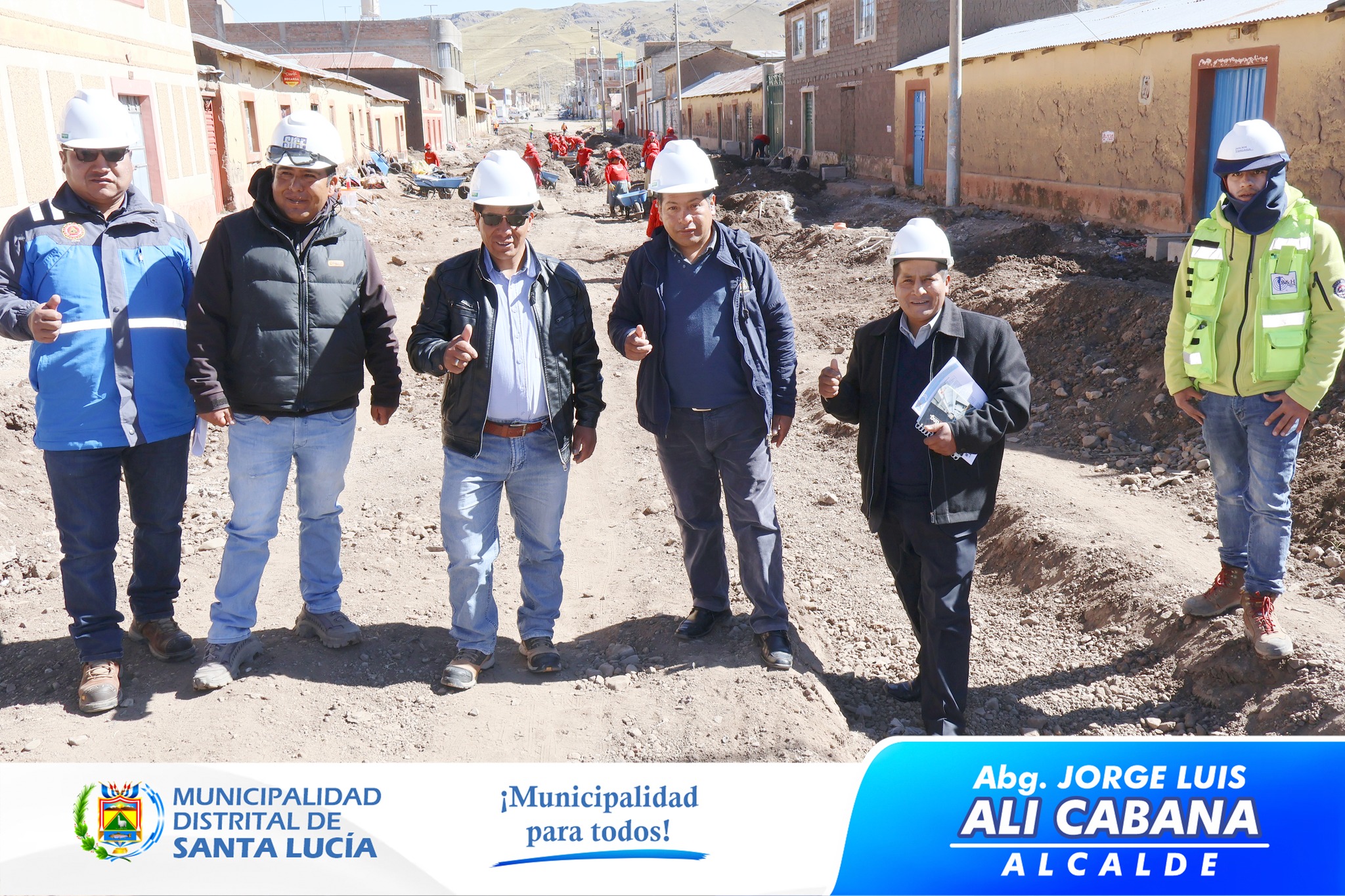 Supervision de trabajos del Pragrama LLAMKASUN PERU