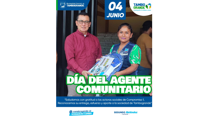 Saludo por el Día del Agente Comunitario de Salud