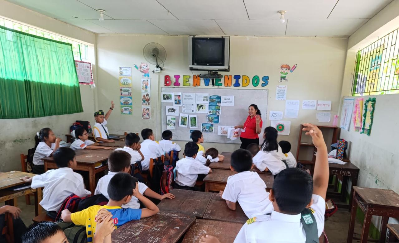 Taller de sensibilización en IEPBR Agropecuario 110 de Yurimaguas.