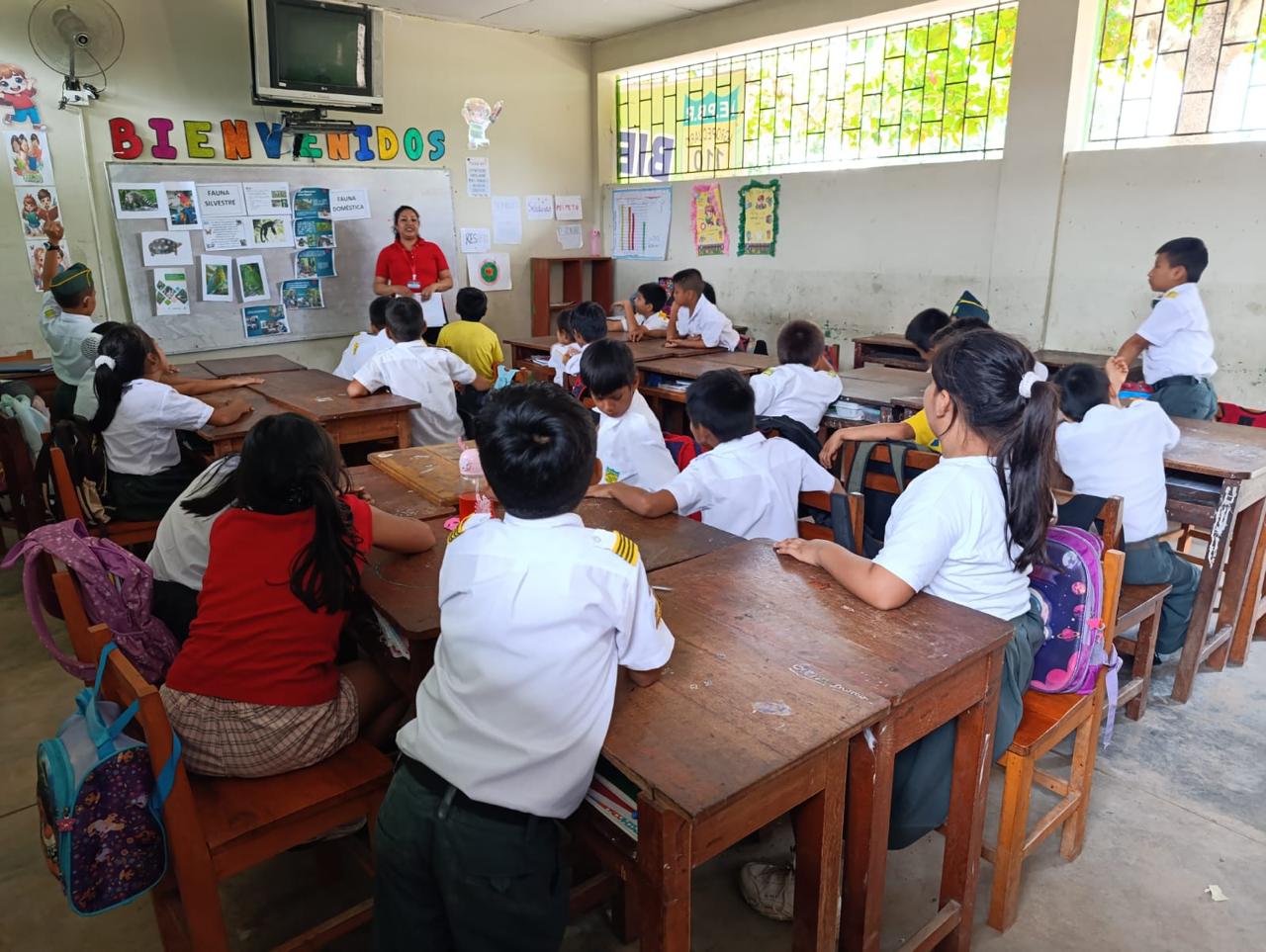 taller de sensibilización en IEPBR Agropecuario 110 de Yurimaguas.
