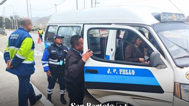 Operativos de fiscalización al transporte urbano se intensifican en San Bartolo