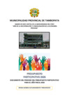 Vista preliminar de documento presupuesto participativo 2026 - Fase I