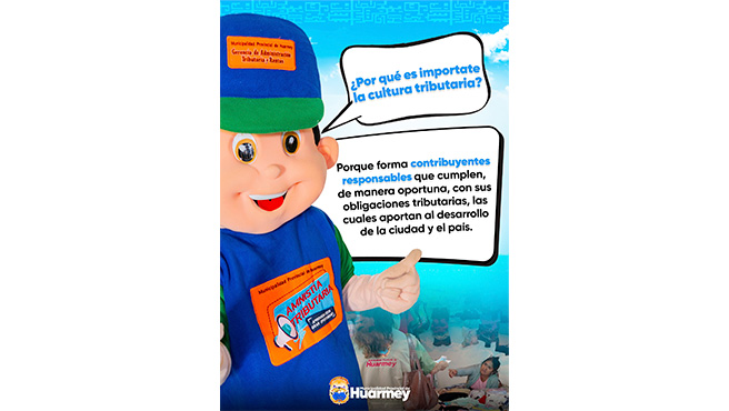 Recordando a nuestros vecinos que el pago oportuno del impuesto predial, arbitrios municipales e impuesto vehicular