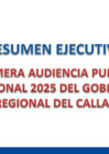 Vista preliminar de documento Resumen Ejecutivo - Primera Audiencia Pública Regional 2025