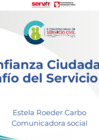 Vista preliminar de documento Estela Roeder-Confianza ciudadana: Desafío del Servicio Civil"