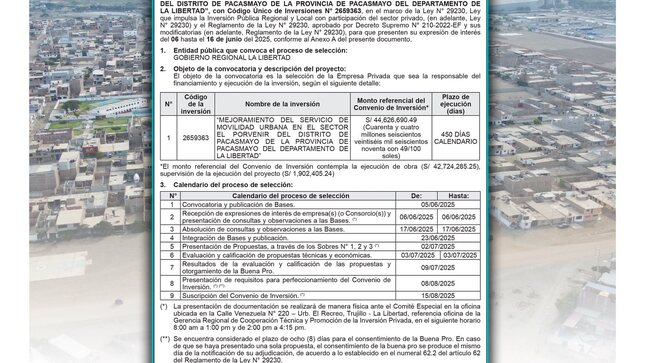 pistas y veredas