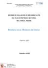 Vista preliminar de documento Informe de Evaluación de Implementación del PESEM - AF 2021