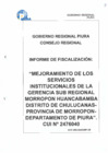 Vista preliminar de documento ACR 2546-2025/GRP-CR - INFORME FISCALIZACION - OBRA DEL LOCAL INSTITUCIONAL GSRMH