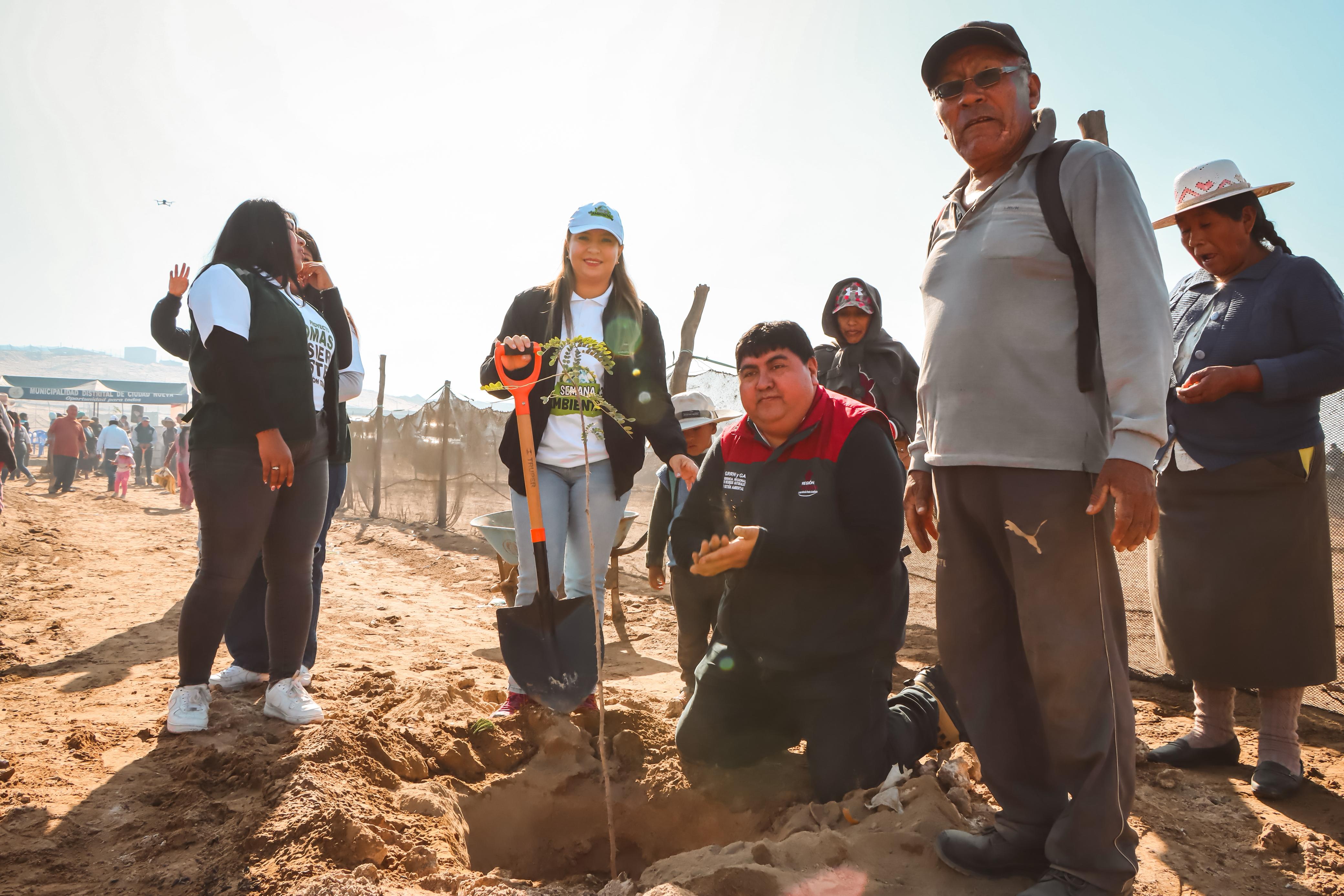 Plantan un nuevo pulmón ecológico en Ciudad Nueva