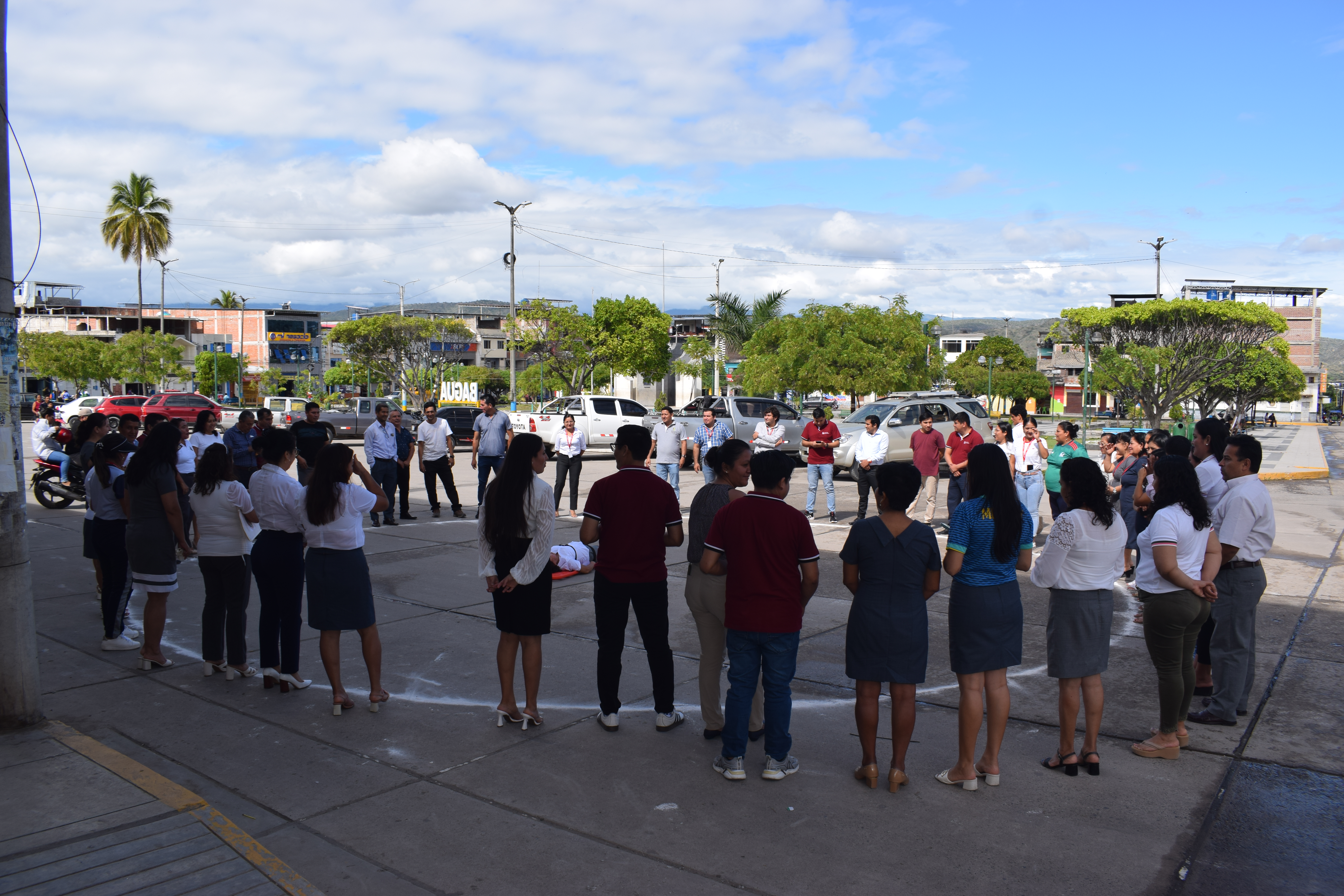 UGEL Bagua participa activamente en el Simulacro Nacional Multipeligro
