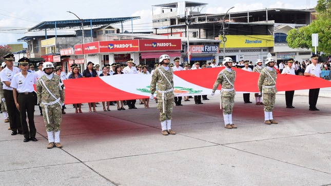 UGEL Bagua participa en ceremonia por el 145° Aniversario de la  Batalla de Arica y Renovación del Juramento de Fidelidad a la Bandera