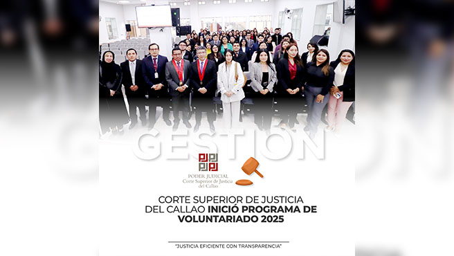 Corte Superior de Justicia del Callao inició el Programa de Voluntariado del Poder Judicial 2025