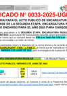 Vista preliminar de documento COMUNICADO N 33-2025-CE CONVOCATORIA ACTO PUBLICO DE ENCARGATURA - DIRECTIVOS.