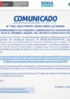 Vista preliminar de documento Comunicado Nº 001-2025-PNCPF-OGRH-DIRIS-LE