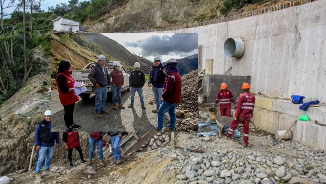 Consejera regional por paucartambo inspecciona obras del Instituto Perdagógico Virgen del Carm,en en Challabamba Paucartambo .