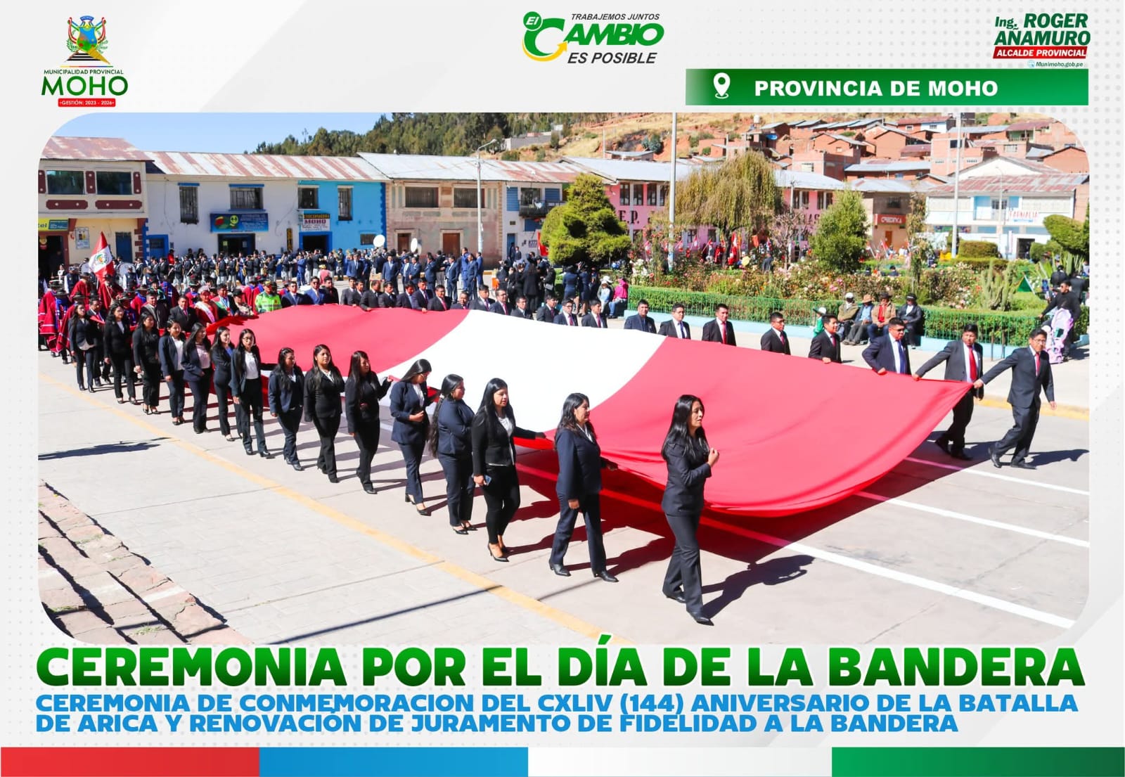 Ceremonia Por El Día De La Bandera
