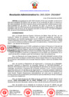 Vista preliminar de documento RESOLUCIÓN ADMINISTRATIVA Nº 043-2024-ENSABAP