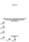 Vista preliminar de documento DIRECTIVA -GESTION DE CONVENIOS