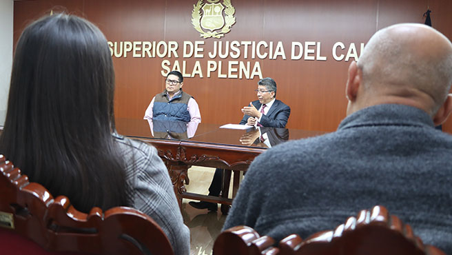 Presidente de la Corte Superior de Justicia del Callao felicitó a 31 trabajadores por cumplir el reto “Cero Escritos”