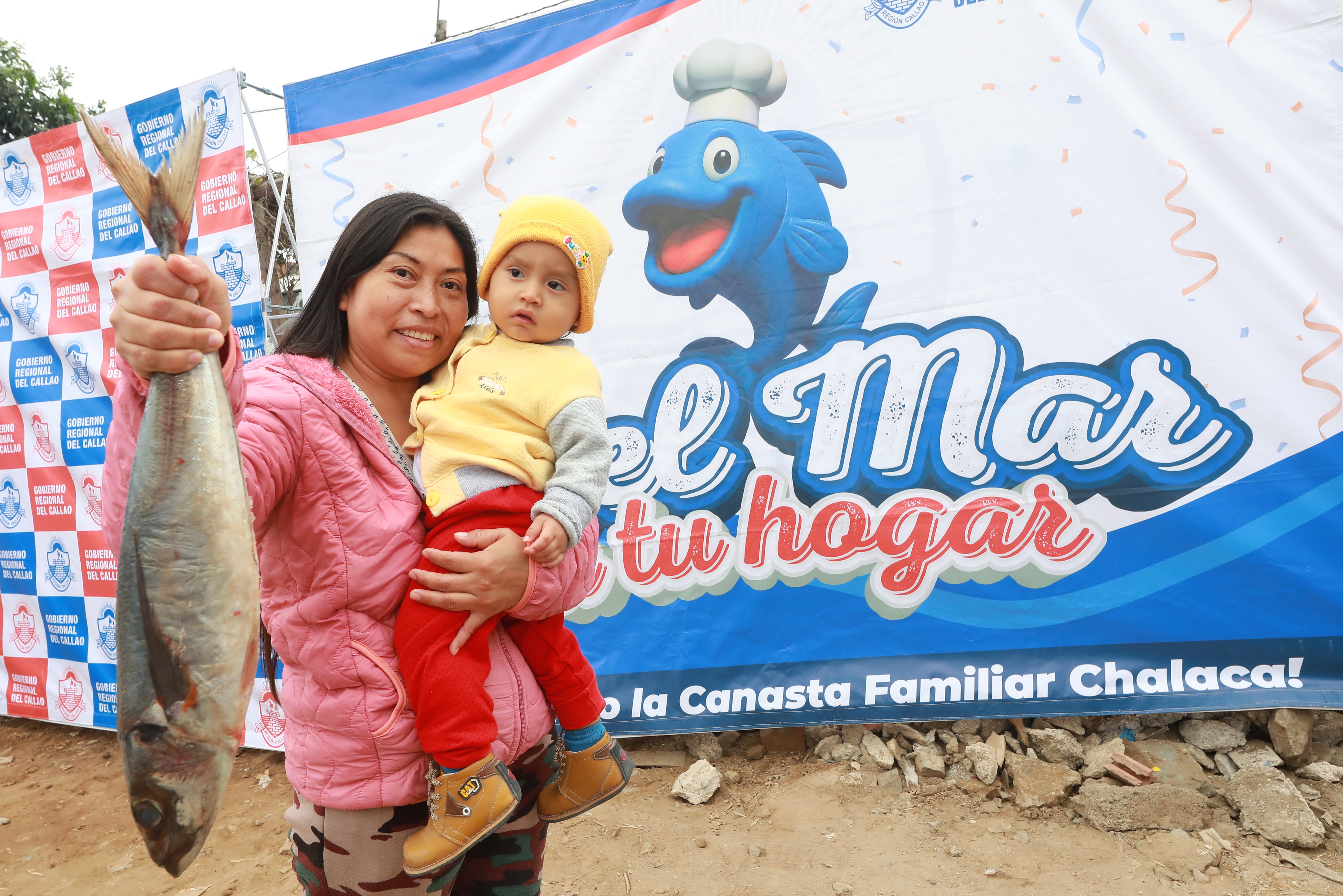 Gore Callao entregó 3 toneladas de pescado a 500 familias de bajos recursos de Ventanilla