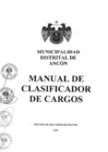 Vista preliminar de documento MANUAL DE CLASIFICADOR DE CARGOS MUNICIPALIDAD DISTRITAL DE ANCON 2025