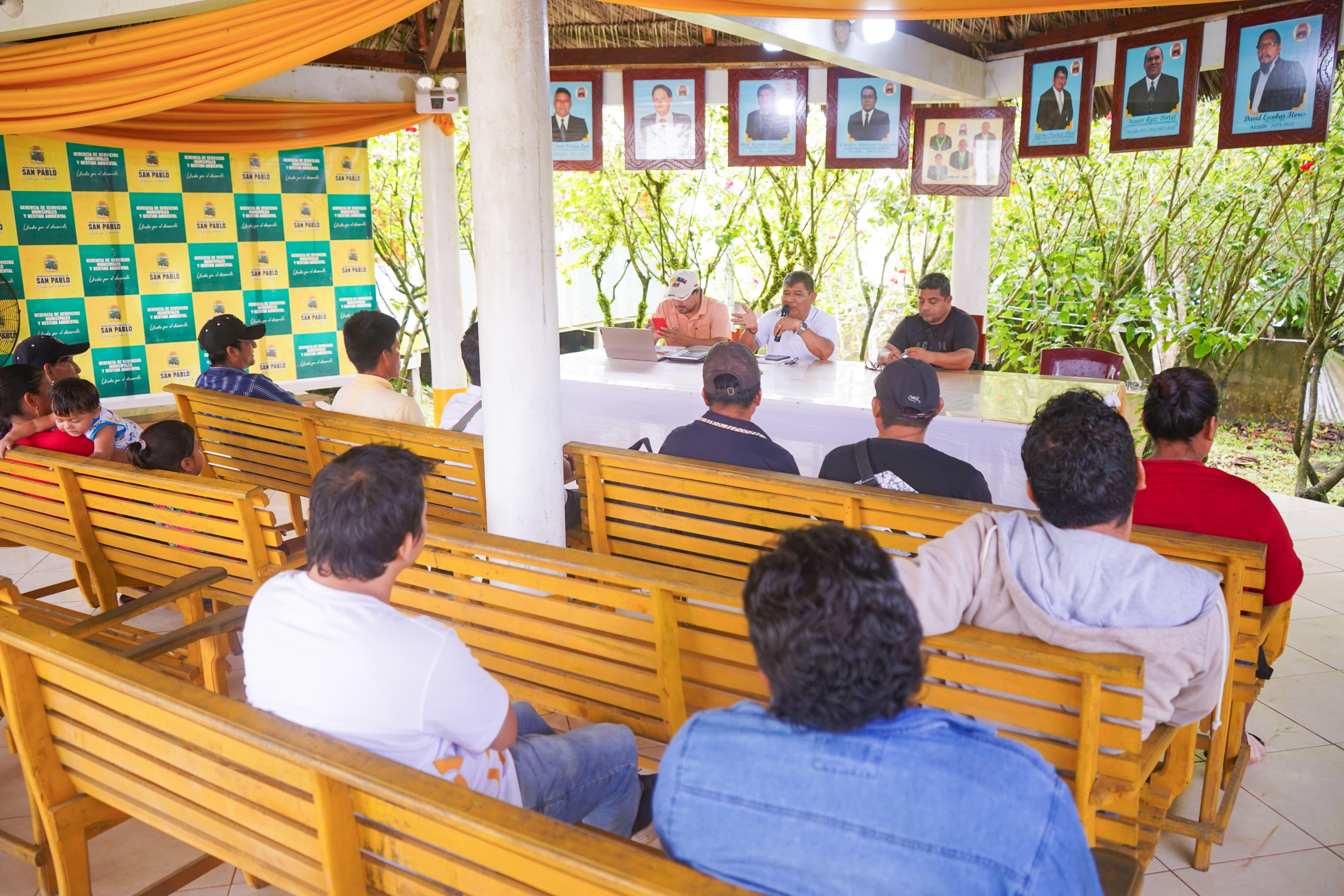 GORE Loreto socializa Procompite 2025 con productores de aguaje en San Pablo.