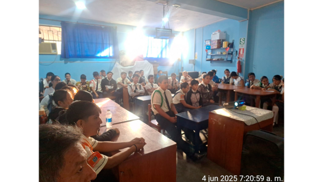 Activación de plan de Seguridad Vial mediante capacitaciones en Instituciones Educativas en Tarapoto.