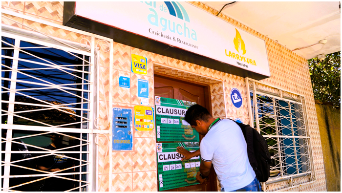 COPROSEC clausura cevicherías en Tarapoto.