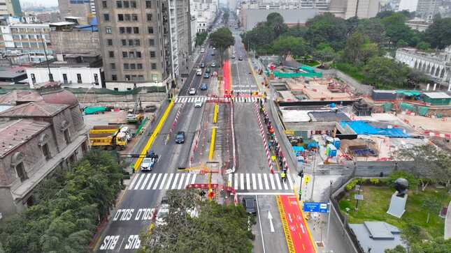 MTC: Reabren av. Garcilaso de la Vega tras trabajos de la Línea 2 del Metro de Lima