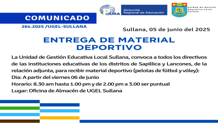Comunicado N°264-2025
