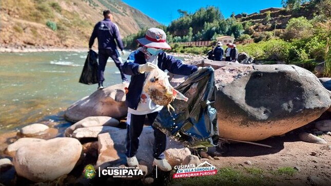 Unidos por un planeta limpio, Cusipata celebra el día mundial del medio ambiente con exitosa campaña de limpieza
