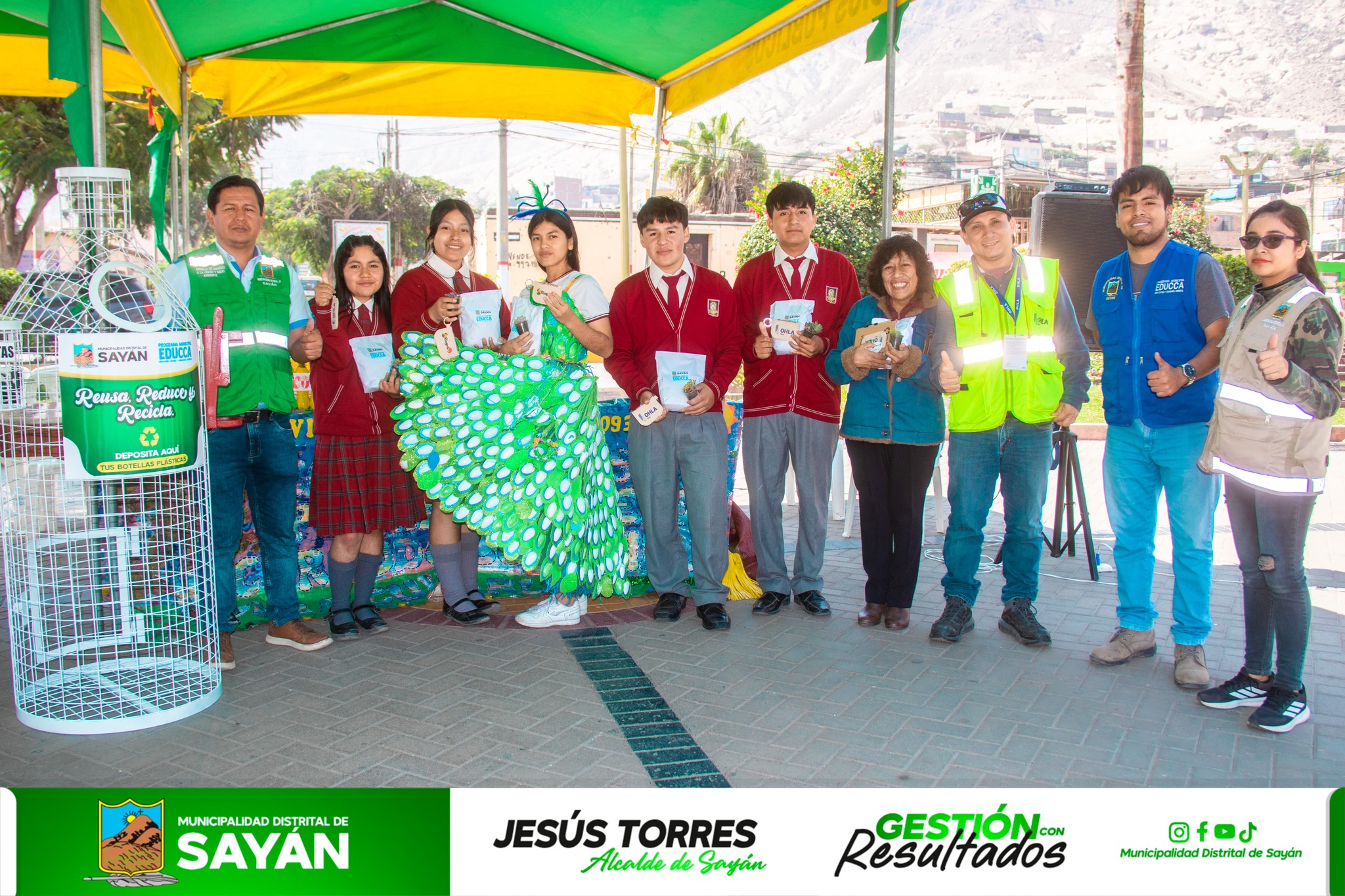#MedioAmbiente COLEGIOS PARTICIPAN EN CONCURSO "PROYECTOS ECOAMIGABLES" POR LA SEMANA AMBIENTAL QUE ORGANIZÓ MUNICIPIO DE SAYÁN