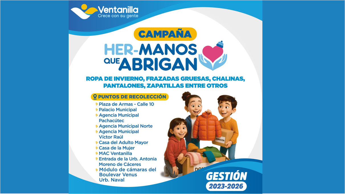 ¡Ayúdanos a ayudar! Dona ropa y abrigo en buen estado para los vecinos más vulnerables. 🧤🧣