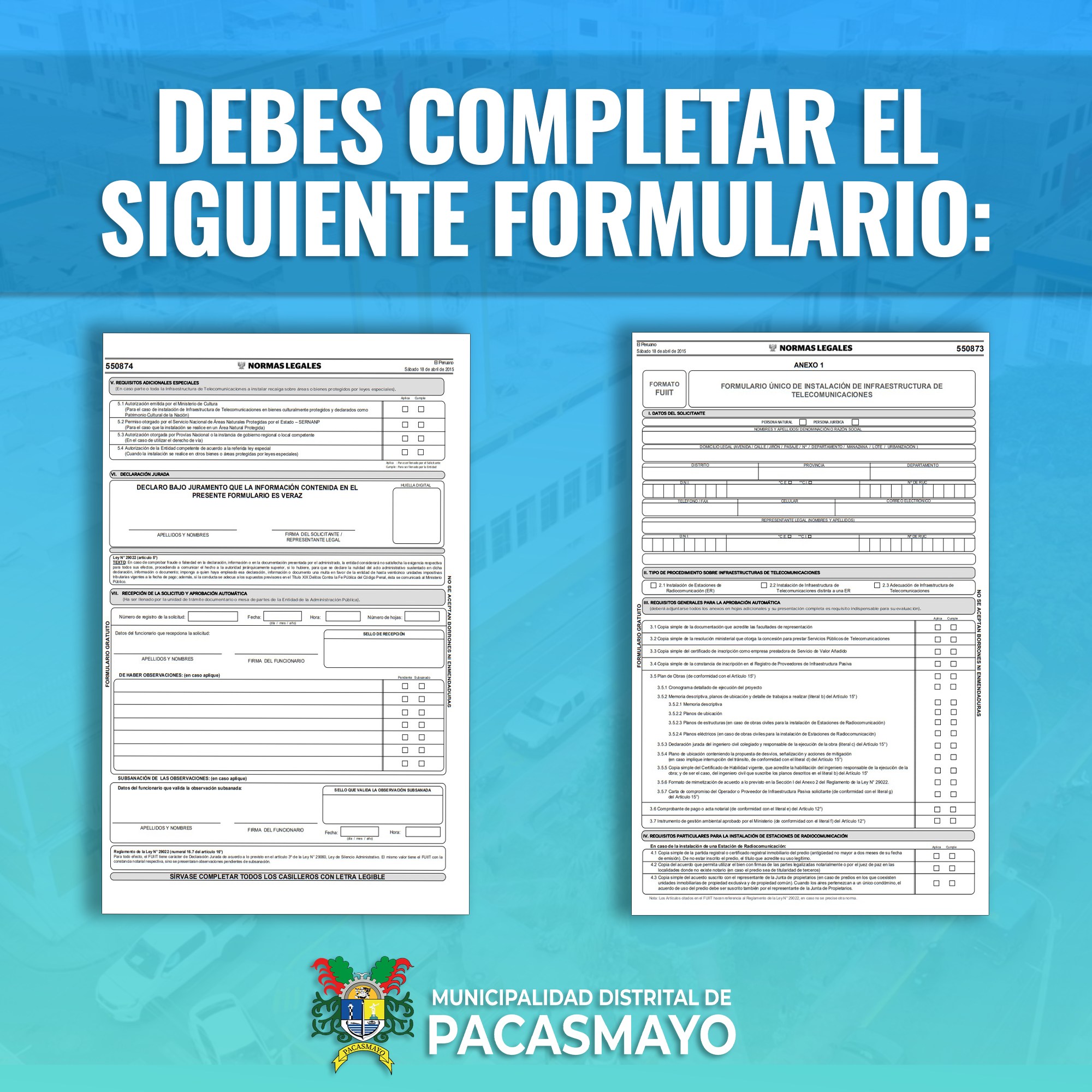 tramite de infraestructura de telecomunicaciones 2