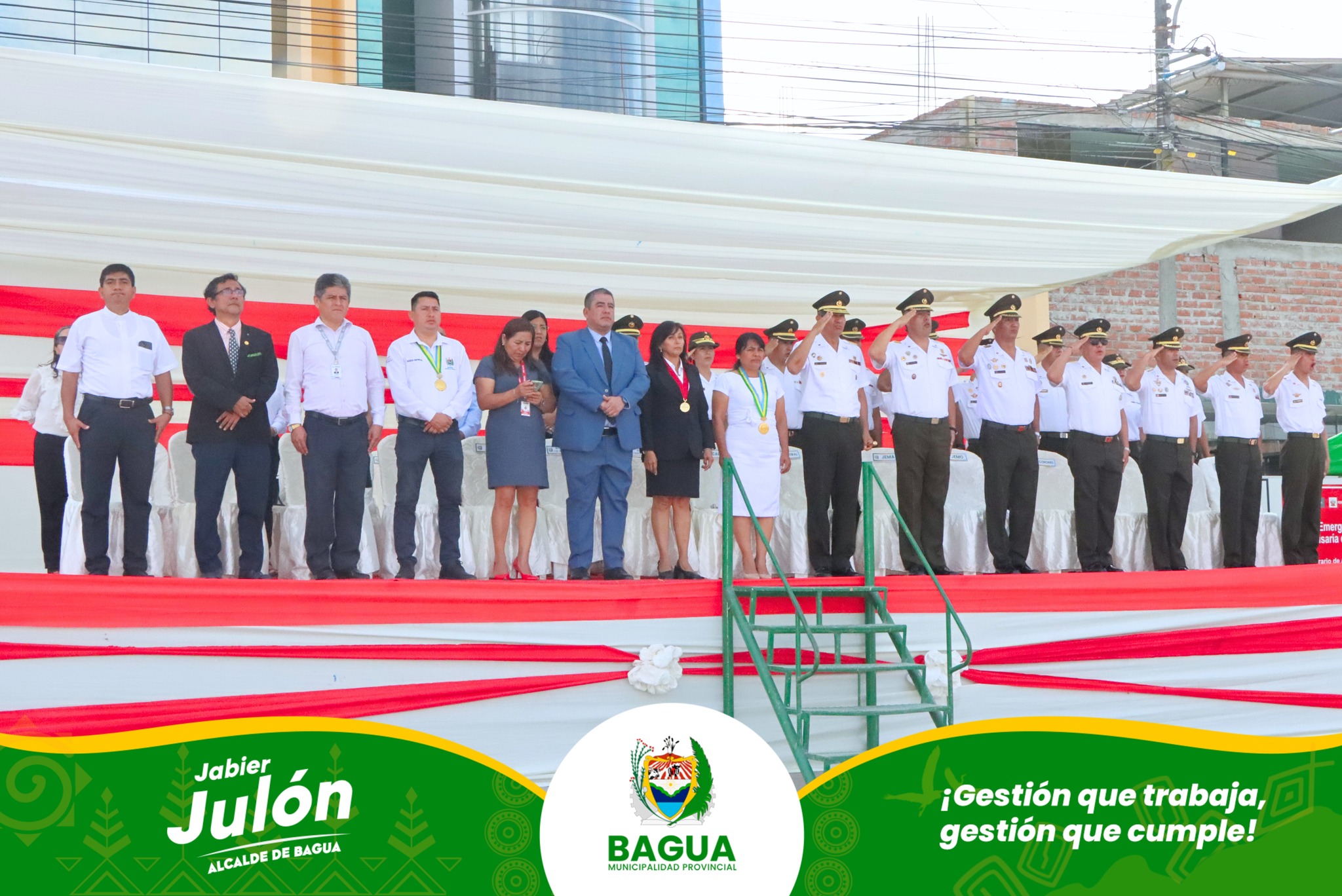 Bagua conmemora el 145Β° Aniversario de la Batalla de Arica y RenovaciΓ³n del Juramento a la Bandera.