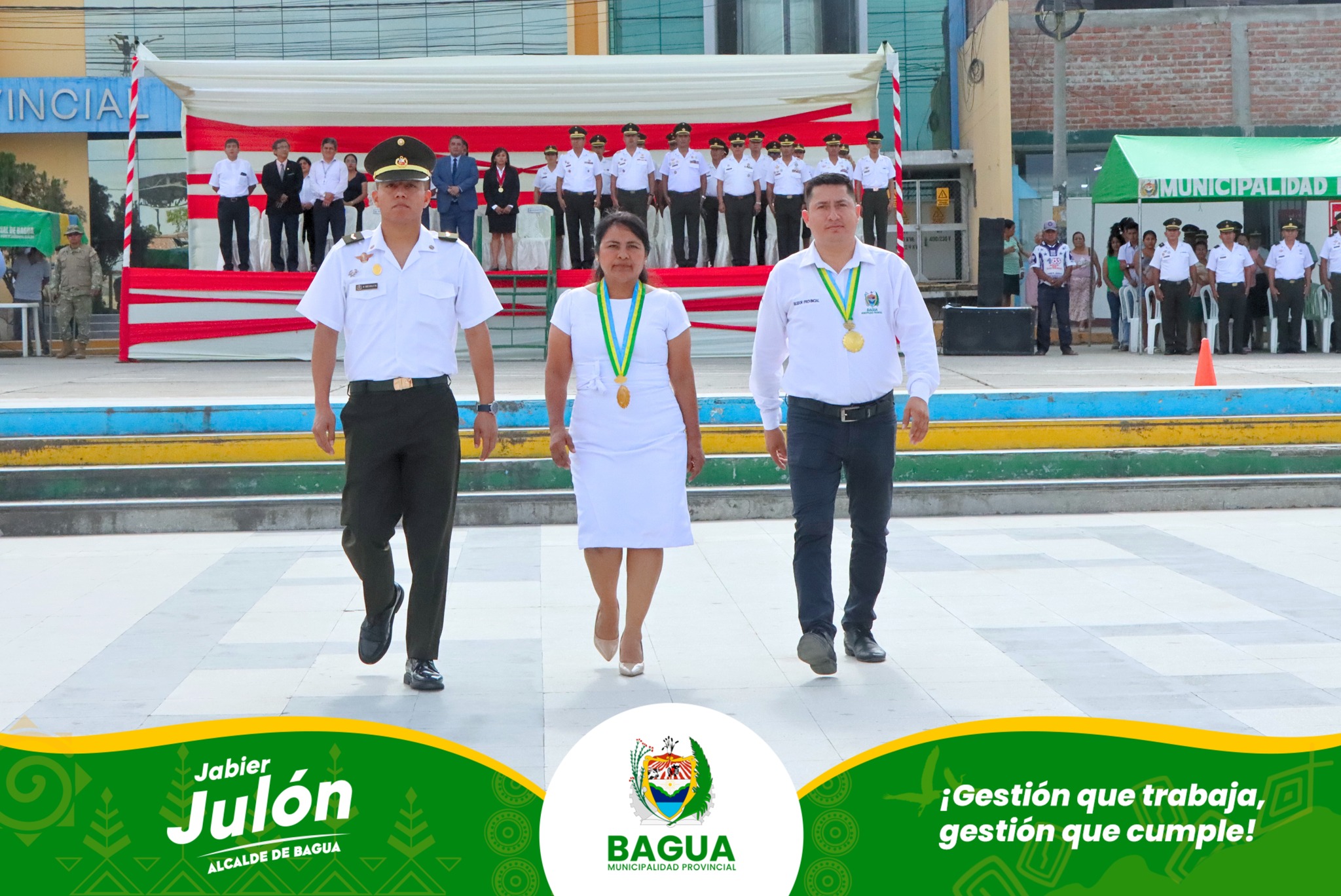 Bagua conmemora el 145Β° Aniversario de la Batalla de Arica y RenovaciΓ³n del Juramento a la Bandera.