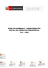 Vista preliminar de documento Plan de Gobierno y Transformacion Digital del Despacho Presidencial 2024-2026