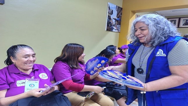 En esta jornada, 40 mujeres de la Red Juntas por la Igualdad participaron activamente en las ponencias ofrecidas por especialistas de la Dirección Regional de Trabajo, aliado estratégico del programa: