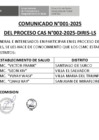 Vista preliminar de documento COMUNICADO N°001