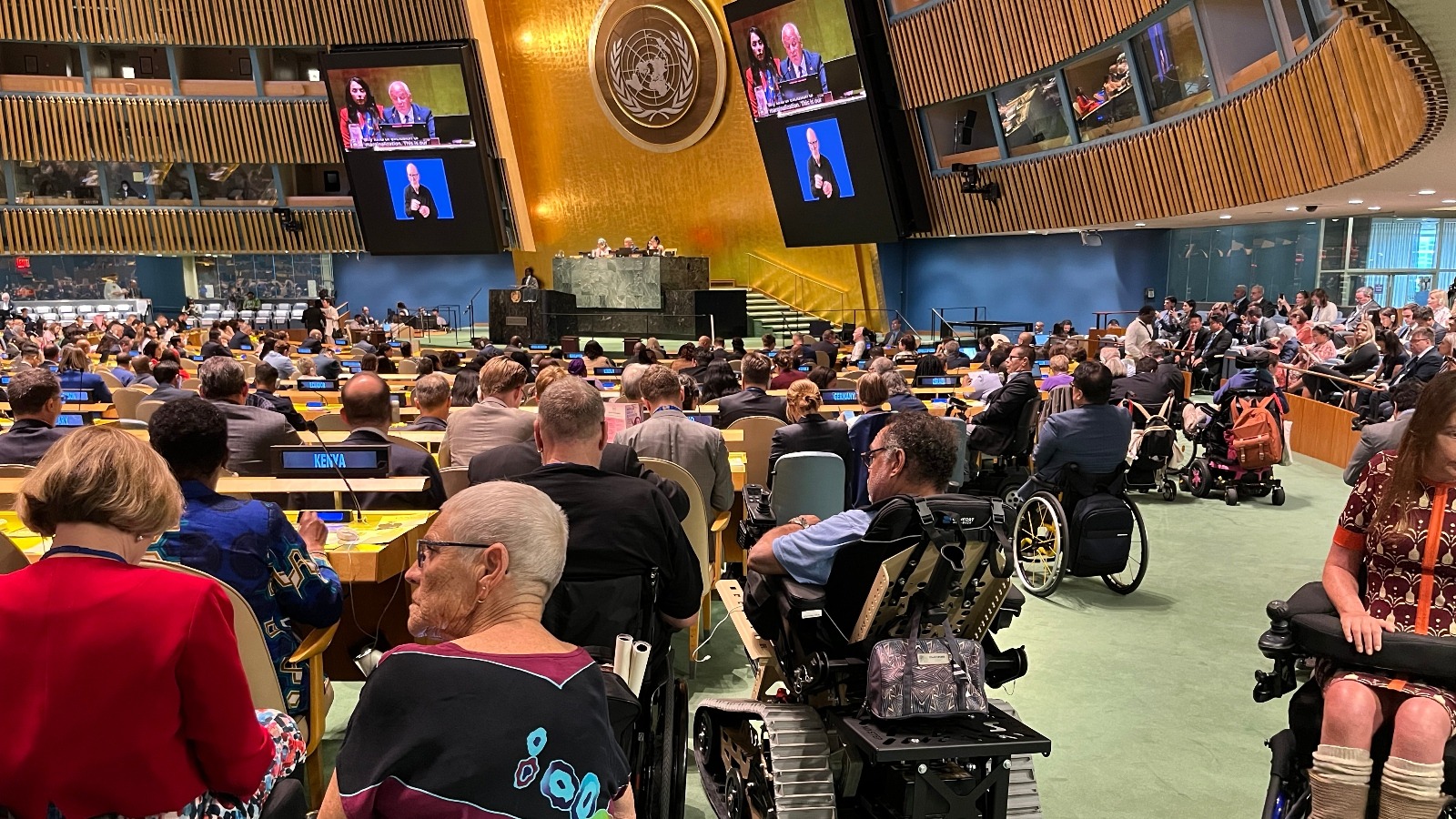 sesión internacional de la ONU sobre discapacidad y derechos