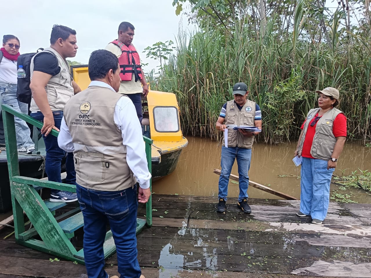 Grtc refuerza seguridad fluvial con operativo multisectorial en el río Amazonas.